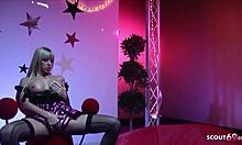 crazy rollergirl natali di angelo gets rough sloppy fuck with huge cock riding cowgirl sucking blonde teen ripped clothes