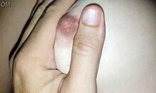 My redhead slut sucked me, rubbed her shaved pussy on my cock, and covered it in cum while I creampied her with hot loads!