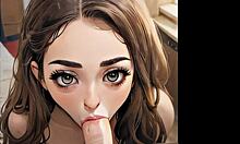 asmr blowjob hentai loop with huge monster cock 😍