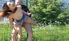 Teen Lilly Lil Fucked on Street Corner