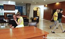 Step Daughters Trade Dads for Wild Fun