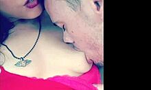 outdoor titty licking adventure with a sexy couple in a garage setting