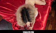 Kenzie Reeves' young pussy slammed from behind in POV