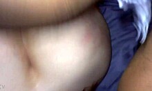 White Girl's Booty In Interracial Scene