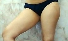 Beautiful Indian girl in black bra, talk dirty to me