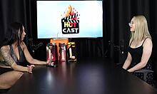 vivian lola gets shy filming in sheer red for nova era