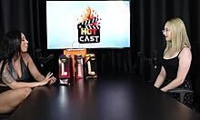 vivian lola gets shy filming in sheer red for nova era