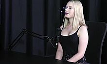 vivian lola gets shy filming in sheer red for nova era