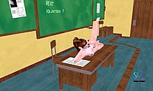 Cute Teen Girl Poses Seductively While Fingering Pussy in 3D Animation