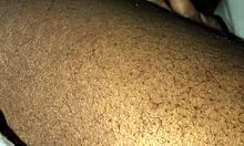 Ebony couple spits on big black cock 😜