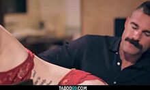 Slutty Marley Brinx dominated by stepdad, wow! 😈