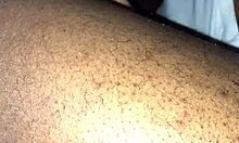 Ebony couple spits on big black cock 😜