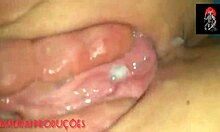 the bbw milf plays with toys to reach orgasm