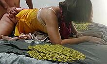 blonde milf in satin gets deepthroat and ass to mouth action