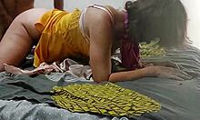 blonde milf in satin gets deepthroat and ass to mouth action