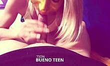 Skinny Blond Teen's Best Cumshots Collection