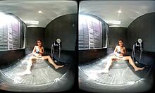 Wet fingering games in whirlpool with brunette asian amateur.