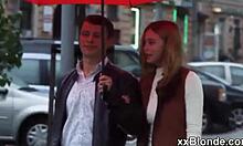 the story of a teen blonde voyeur watching milf in doggystyle anal sex with cock