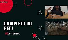 Latina in dorm teases with wet pussy and feet