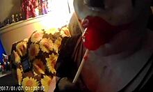 Hey, that BBW clown is fucking and getting all messy with food