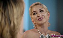 brooke banner and skye blue dive into muff diving and tribbing