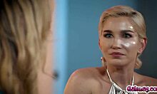 brooke banner and skye blue dive into muff diving and tribbing