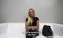 Stunning Czech Blonde Masturbates with Huge Anal Dildo in HD.