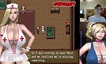 Secret Boss in Zombies Retreat Uncensored Hentai Cowgirl Riding.