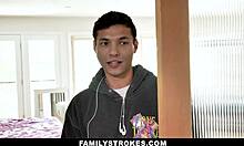 I'm Angel Ryder pumping my stepsister's pussy with an iron