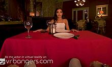 Exclamatory-Provocative VR Bangers Horny Teen Brunette WANTS TO FUCK YOU at Restaurant!
