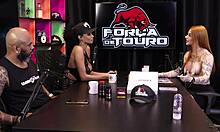 she mixed work and play, got cured in sheer red lingerie