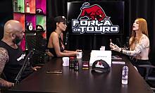 she mixed work and play, got cured in sheer red lingerie