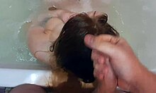Bathroom Jerk Off with Hair Cum