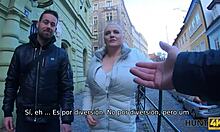 Hunter scores an amazing titjob for cash with big boobs