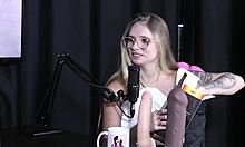 loira safada shares her handjob techniques and sucks a dick - naty varga sheer red