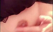 College student secretly masturbates in toilet.