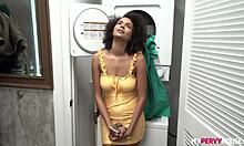 alina ali offering her titties and pussy to do chores