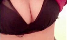 College student secretly masturbates in toilet.