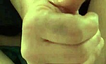 first time prostate play as girlfriend rubs my big lactating cock in pov.