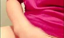 College student secretly masturbates in toilet.