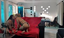 Latina Lesbian Duo Paty Bumbum and Fada Mel in Intense Video Call