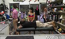 J amateur shows her lust in rough sex contest. 😈