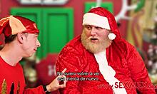 Esmeralda Duarte plays fake Santa with teen 18+