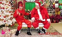 Esmeralda Duarte plays fake Santa with teen 18+