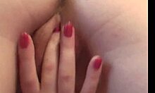 this teen blonde is masturbating her pussy with dildo and sex toy