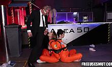 feeling the intense thrill of interrogating nosy teen 18+s in mib agent freeuse threesome