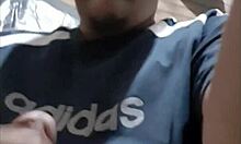 a teen twink slowly jerks off in this casual gay masturbation scene in slow motion