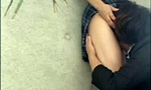 Hidden outdoor blowjob for boyfriend, then rough back. 😏