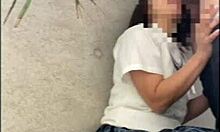 Hidden outdoor blowjob for boyfriend, then rough back. 😏