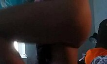 brunette teen slowly undresses in front of the camera